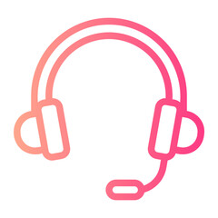headphones gradient icon