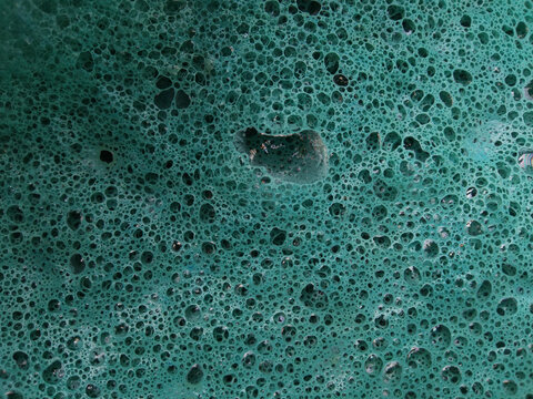 Blue Bubbles In The Water, Blue Foam Texture