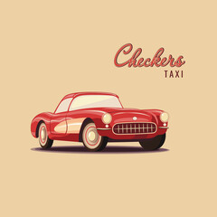 A car on an aged background