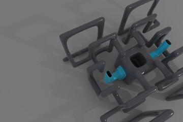 3d Abstract Design © Cubitron