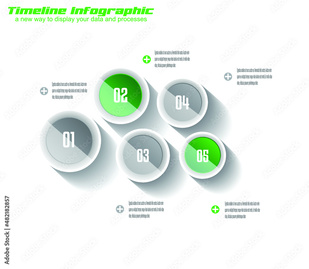 Fototapete infographic template for modern data visualization and ranking.