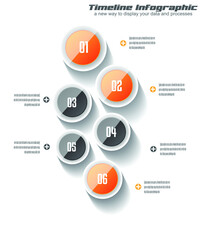 Infographic template for modern data visualization and ranking.