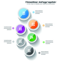 Infographic template for modern data visualization and ranking.