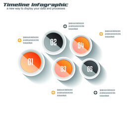 Infographic template for modern data visualization and ranking.