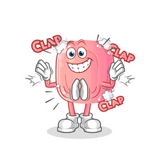 soap applause illustration. character vector
