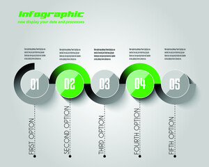 Infographics templates to display your data and processes.