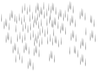 Rain transparent background. Water drops rainfall vector pattern