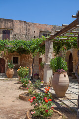 Fototapeta premium Ancient monastery of Arkadi, Crete, Greece