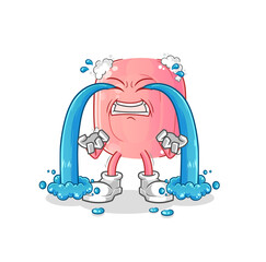 soap crying illustration. character vector