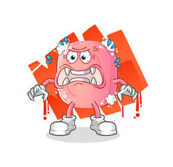 soap monster vector. cartoon character