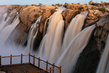 Long exposure of the Augrabies waterfall in South Africa