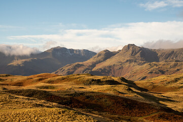 The Langdale Pikes in the English Lake District