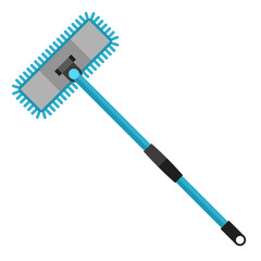 Illustration of mop. Housekeeping cleaning item. Image for service and advertising.