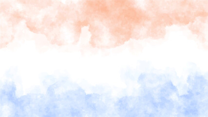 blue abstract background light red splash watercolor digital painting