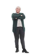 Fototapeta premium Portrait of confident mature woman in smart casual standing
