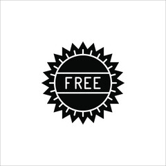 Free vector illustration on white background. Free tag, badge, tag. eps 10. color editable