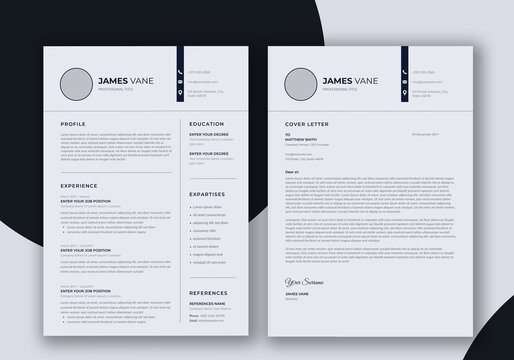 Minimalist Resume and Cover Letter Set