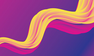 3d Fluid shape abstract illustration background for landing page, cover, greeting card, modern poster, web