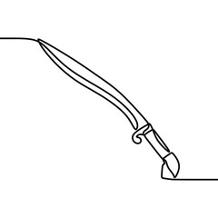 sword oneline continuous single line art