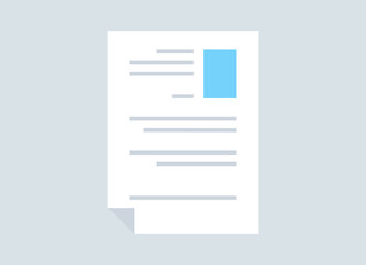 Recruitment and cv flat vector illustration.