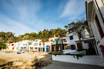 Mediterranean landscape in Costa Brava, Girona, Spain