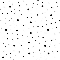 Snowflake seamless pattern , snow texture winter background, christmas dot vector illustration