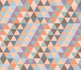 Fototapeta na wymiar Geometric triangles seamless pattern