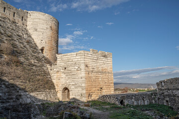 Krak des Chevaliers (Castle of the Knights), Qalaat al Hosn, Syria - obrazy, fototapety, plakaty