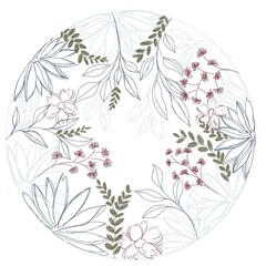 Abstract background
Floral illustration 


