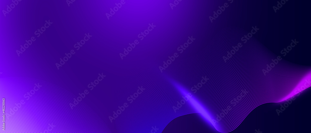 Poster abstract technology particles lines mesh background