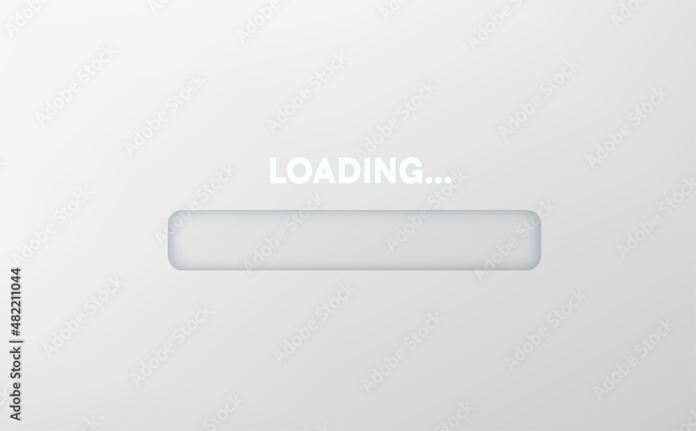 Poster Loading data on site. 3d vector illustration
