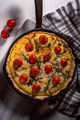 Lorraine open quiche