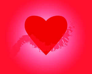red heart background