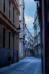 Buildings and streets of Valencia. Vacations in Spain
