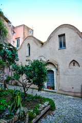 Naklejka premium A small street in Gaeta, an Italian town in the Lazio region