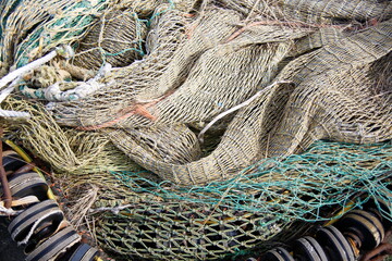 fishing nets and floats