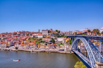 Fototapeta na wymiar Historic center of Porto in Portugal.