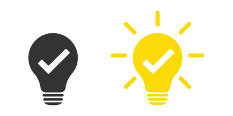 Fototapeta premium Lamp icons set. Idea lamp icon collection. Flat style - stock vector