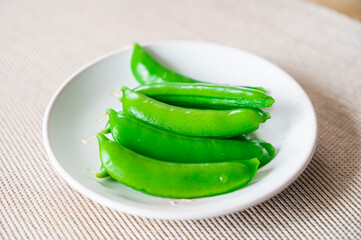 茹で野菜　スナップエンドウ