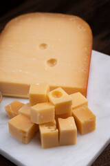 Dutch hard cow milk old cheese  from Gouda