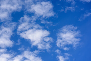 Clouds with blue sky.Natural background