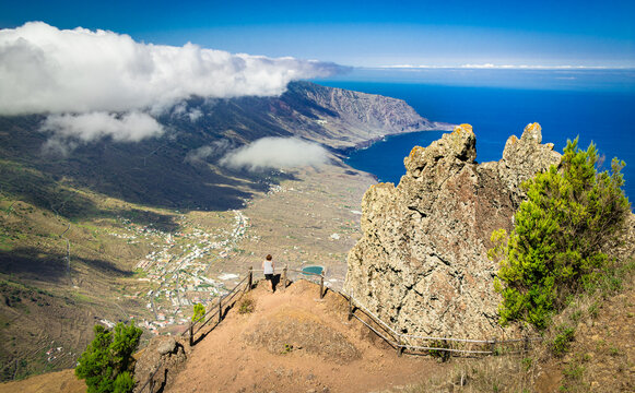Blick vom "Mirador de Jinama" auf El Hierro, Kanarische Inseln