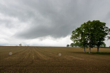 Cloud images with rain clouds and storm clouds in the landscape