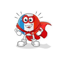 french flag heroes vector. cartoon character