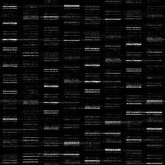 Obraz premium Monochrome Washed Canvas Textured Distressed Background. Seamless black and white upholstery fabric pattern design 