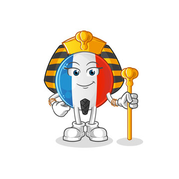 recommend clip art: french flag ancient egypt cartoon. cartoon mascot vector