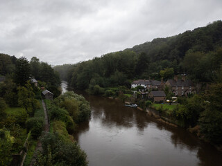 Fototapeta na wymiar The River Severn at Ironbridge, Shropshire