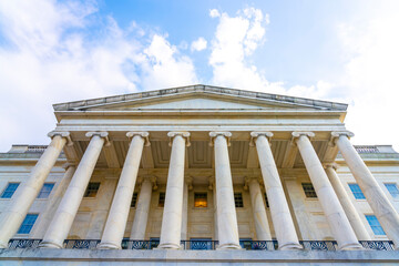 Building in front of The United States Capitol, is the home of the United States Congress and the seat of the legislative branch of the U.S. federal government. Washington, United States. © Itza