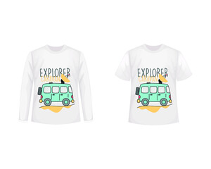 Sweet  print design with slogan. Vector illustration design for fashion fabrics, prints.