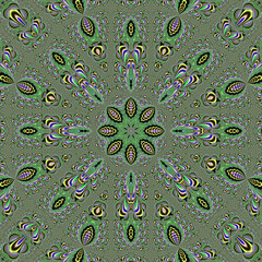 Abstract fractal art background in illustration space geometry.